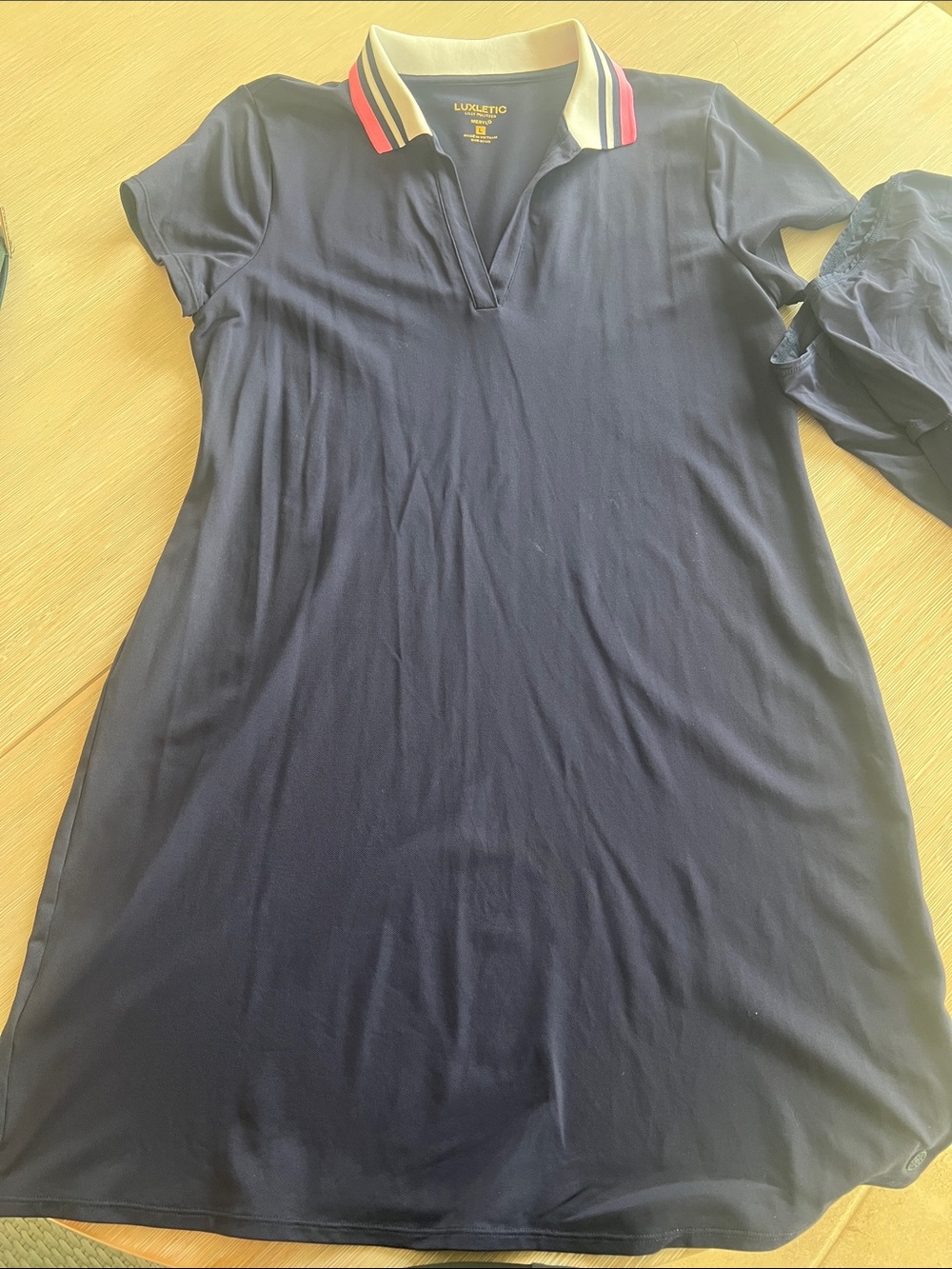 Lilly Pulitzer Navy Polo Dress with Stripe Collar